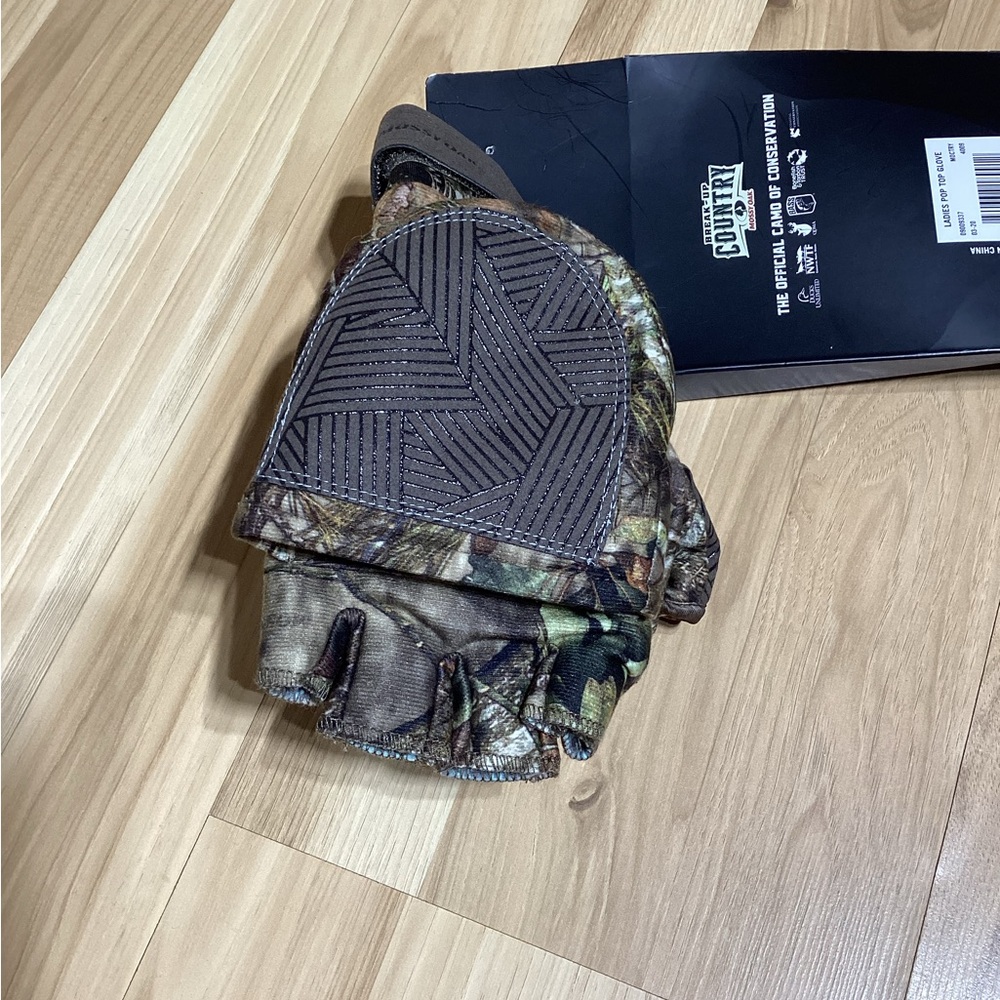 Mossy Oaks Camo Ladies Pop Top Gloves Size L/XL - Picture 4 of 11